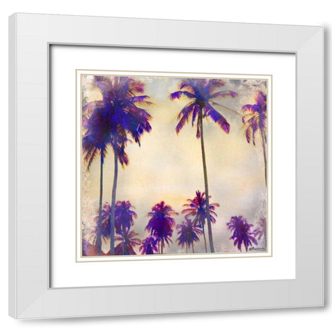 Thailand Palms 1 White Modern Wood Framed Art Print with Double Matting by Brown, Victoria