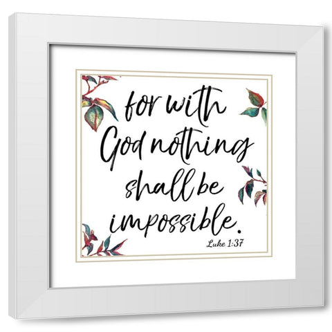 Luke White Modern Wood Framed Art Print with Double Matting by Brown, Victoria