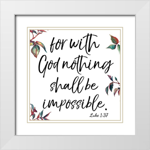 Luke White Modern Wood Framed Art Print with Double Matting by Brown, Victoria