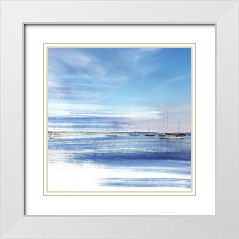 Coastal 2 White Modern Wood Framed Art Print with Double Matting by Brown, Victoria