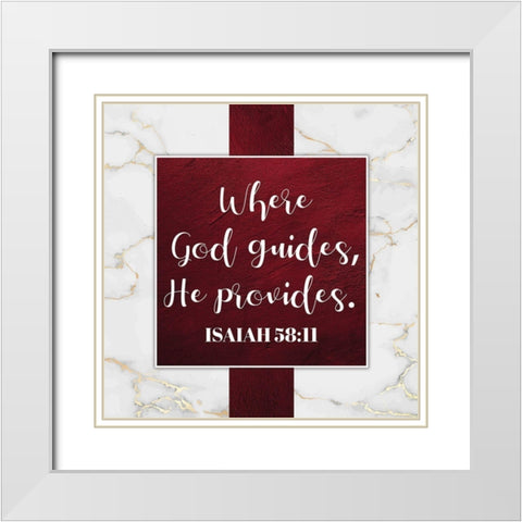 Religious 2 White Modern Wood Framed Art Print with Double Matting by Brown, Victoria