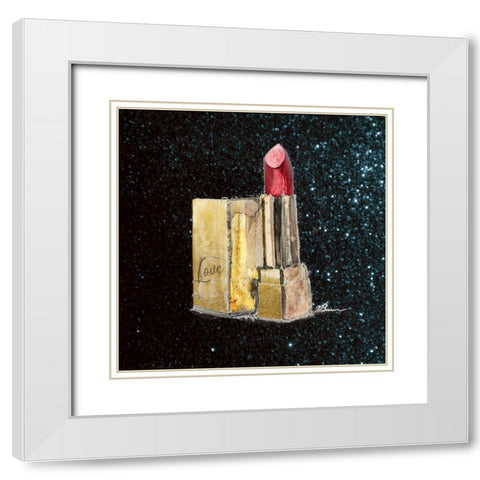 Girl Boss 1 White Modern Wood Framed Art Print with Double Matting by Lula Bijoux and Company