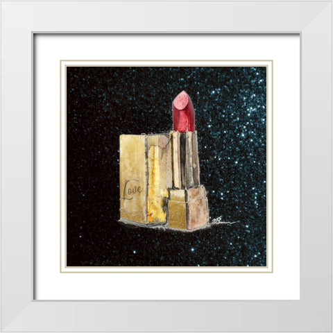 Girl Boss 1 White Modern Wood Framed Art Print with Double Matting by Lula Bijoux and Company