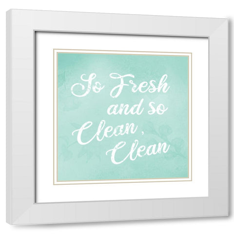 Mint So Fresh White Modern Wood Framed Art Print with Double Matting by Brown, Victoria