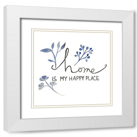 Home White Modern Wood Framed Art Print with Double Matting by Brown, Victoria