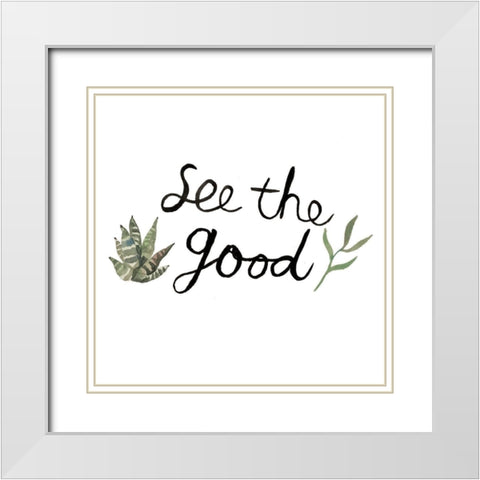 Good White Modern Wood Framed Art Print with Double Matting by Brown, Victoria