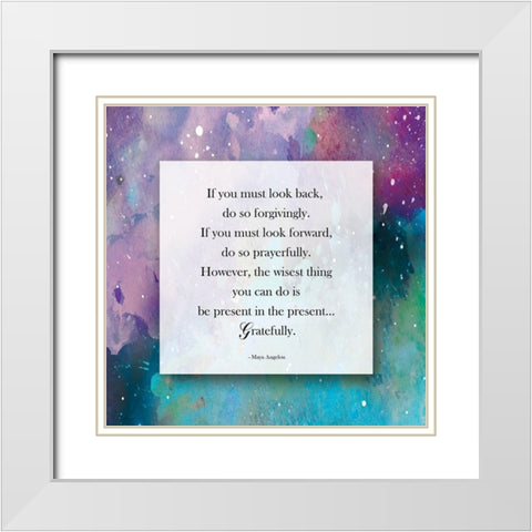 If You Must White Modern Wood Framed Art Print with Double Matting by Brown, Victoria