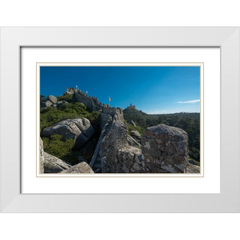 Portugal Sintra 2 White Modern Wood Framed Art Print with Double Matting by Kostka, Vladimir