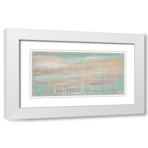 Muted Skies White Modern Wood Framed Art Print with Double Matting by Barski, Karen