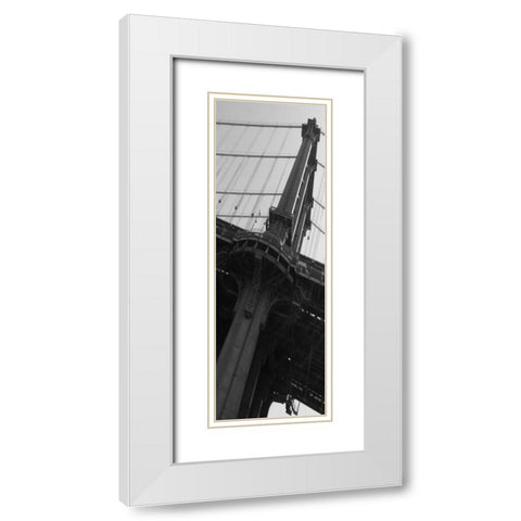I Am New York White Modern Wood Framed Art Print with Double Matting by A.D. Lines