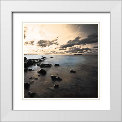 Sunset Cometh 2 White Modern Wood Framed Art Print with Double Matting by Brown, Victoria