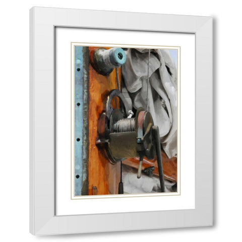 Ships Wench White Modern Wood Framed Art Print with Double Matting by Foschino, Suzanne