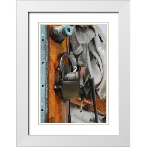 Ships Wench White Modern Wood Framed Art Print with Double Matting by Foschino, Suzanne