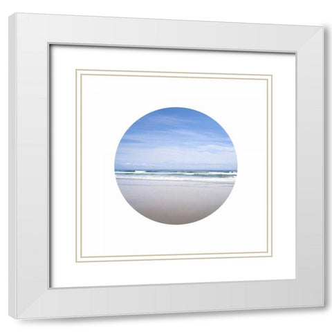 Choppy Waves Abroad White Modern Wood Framed Art Print with Double Matting by Foschino, Suzanne