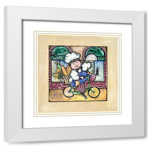 Special Delivery White Modern Wood Framed Art Print with Double Matting by Galaxy of Graphics