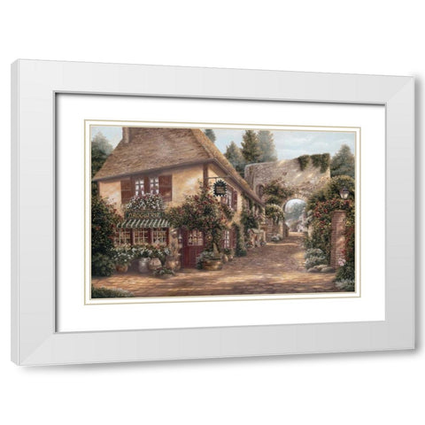 Ruelle Saint Amant White Modern Wood Framed Art Print with Double Matting by Brown, Betsy