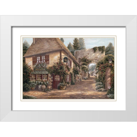 Ruelle Saint Amant White Modern Wood Framed Art Print with Double Matting by Brown, Betsy