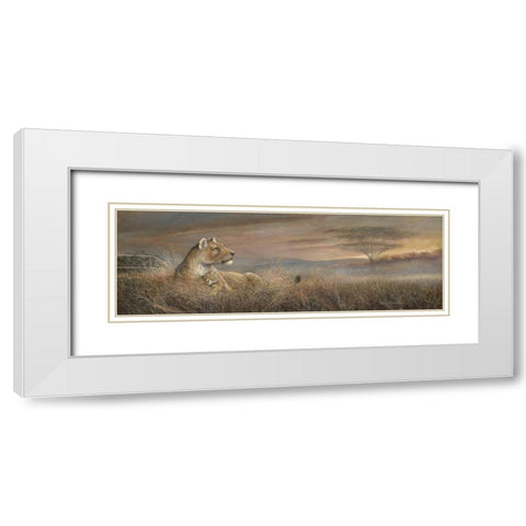 Forever Safe White Modern Wood Framed Art Print with Double Matting by Manning, Ruane