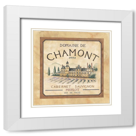 Domaine de Chamont 1993 White Modern Wood Framed Art Print with Double Matting by Henson, Richard