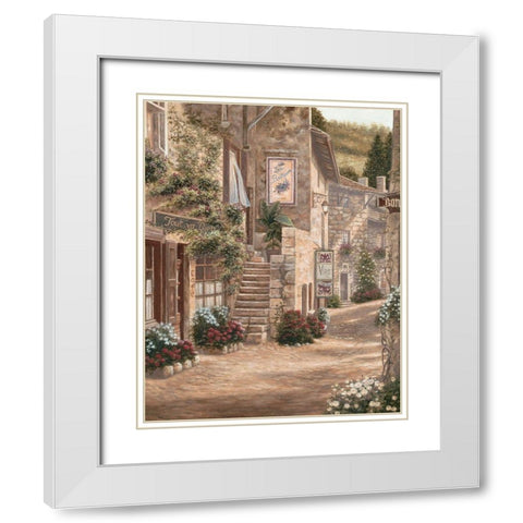 Tout va Bien White Modern Wood Framed Art Print with Double Matting by Brown, Betsy