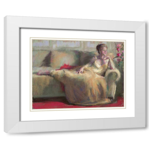 After the Ball II White Modern Wood Framed Art Print with Double Matting by Dyer, Margaret