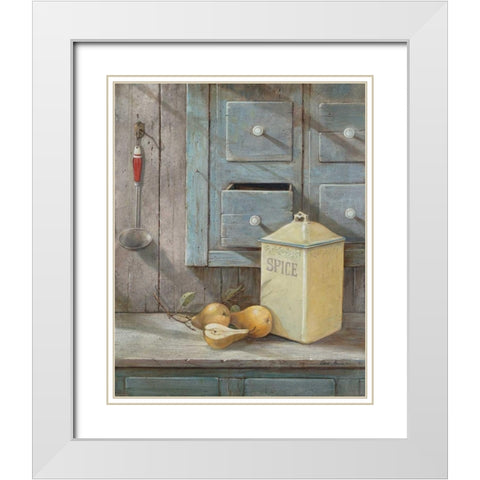 Grams Recipe White Modern Wood Framed Art Print with Double Matting by Manning, Ruane