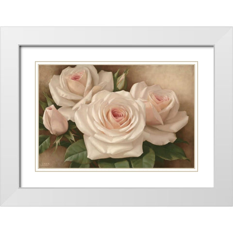 Breathtaking White Modern Wood Framed Art Print with Double Matting by Levashov, Igor