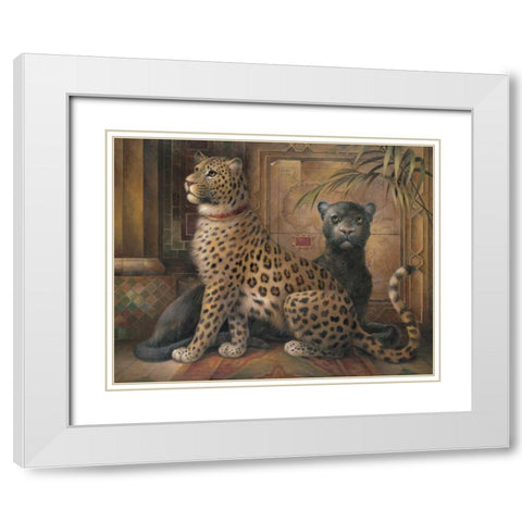 Global Revolution II White Modern Wood Framed Art Print with Double Matting by Vollherbst-Lane, Elaine