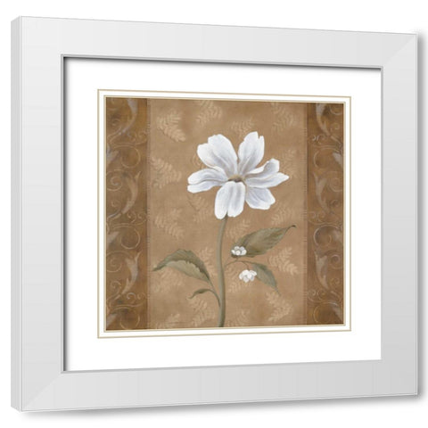 Spring Ahead I White Modern Wood Framed Art Print with Double Matting by Robinson, Carol
