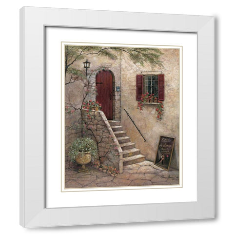 Estudio de Danza White Modern Wood Framed Art Print with Double Matting by Manning, Ruane