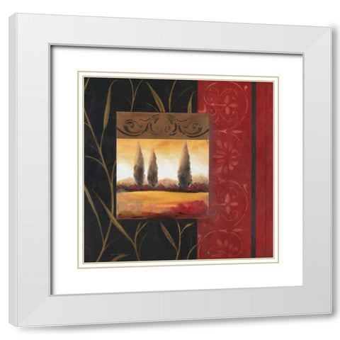 Before Dusk I White Modern Wood Framed Art Print with Double Matting by Robinson, Carol