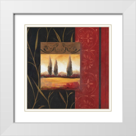 Before Dusk I White Modern Wood Framed Art Print with Double Matting by Robinson, Carol