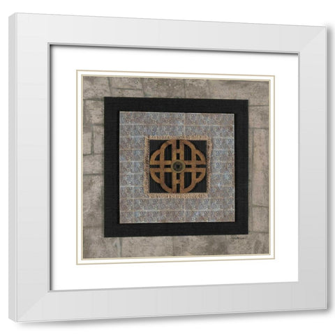 Longevity White Modern Wood Framed Art Print with Double Matting by Pattinian, Merri
