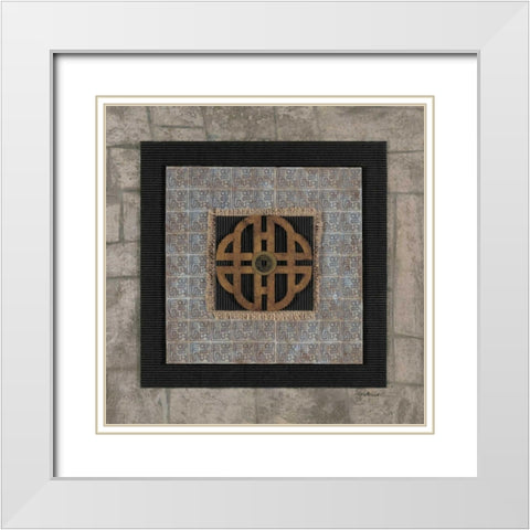 Longevity White Modern Wood Framed Art Print with Double Matting by Pattinian, Merri