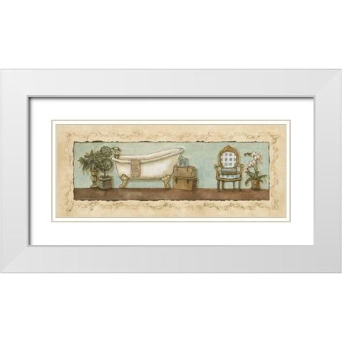 Private Moments II White Modern Wood Framed Art Print with Double Matting by Olson, Charlene