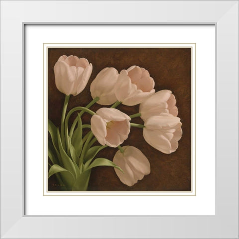 Summer Scent I White Modern Wood Framed Art Print with Double Matting by Levashov, Igor