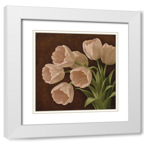 Summer Scent II White Modern Wood Framed Art Print with Double Matting by Levashov, Igor