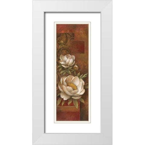 Eloquence I White Modern Wood Framed Art Print with Double Matting by Vollherbst-Lane, Elaine