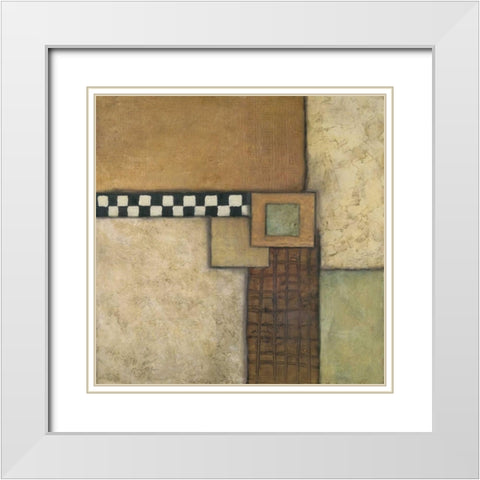 Organic Fundamentals II White Modern Wood Framed Art Print with Double Matting by Olson, Norm