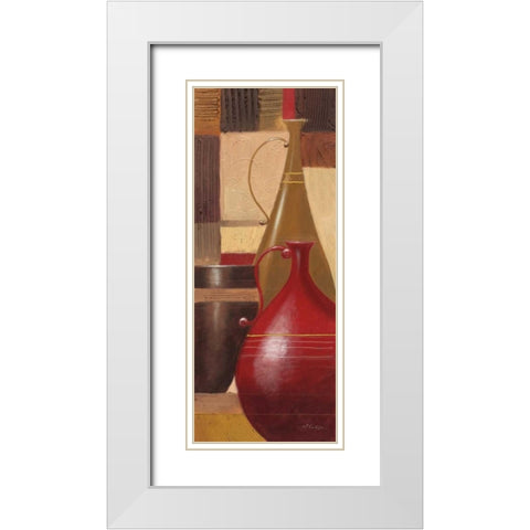 World Spice I White Modern Wood Framed Art Print with Double Matting by Curtis, Paul