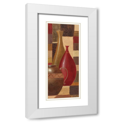 World Spice II White Modern Wood Framed Art Print with Double Matting by Curtis, Paul