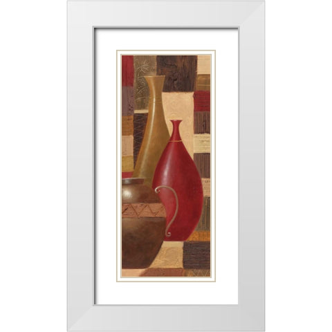 World Spice II White Modern Wood Framed Art Print with Double Matting by Curtis, Paul