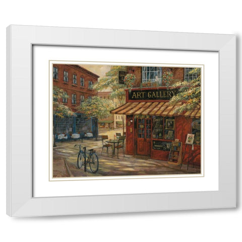 Dougs Art Gallery White Modern Wood Framed Art Print with Double Matting by Manning, Ruane