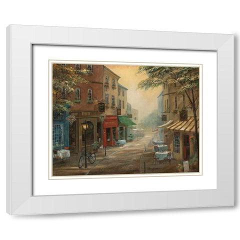 Bogeys Pub White Modern Wood Framed Art Print with Double Matting by Manning, Ruane