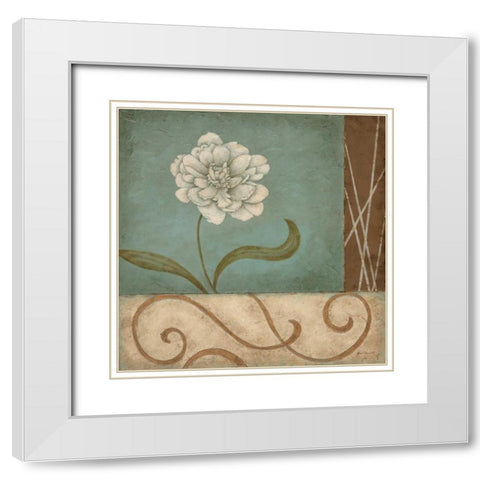 Softer Side I White Modern Wood Framed Art Print with Double Matting by Carroll, Jane