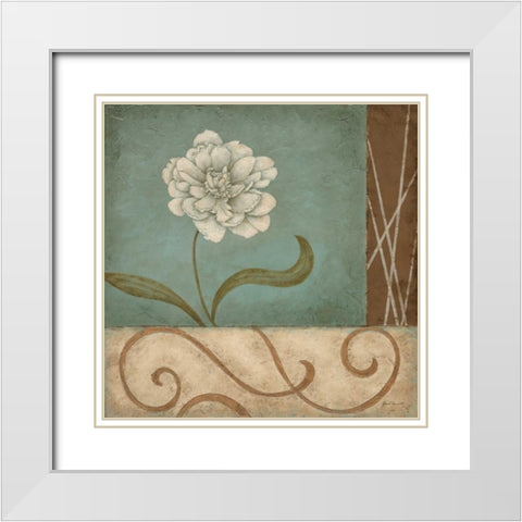 Softer Side I White Modern Wood Framed Art Print with Double Matting by Carroll, Jane