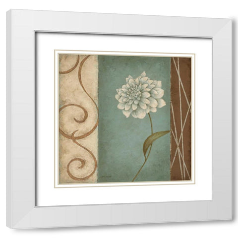 Softer Side II White Modern Wood Framed Art Print with Double Matting by Carroll, Jane