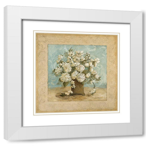 White in the Sky II White Modern Wood Framed Art Print with Double Matting by Olson, Charlene