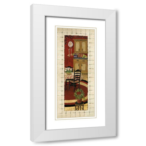 Warm and Inviting II White Modern Wood Framed Art Print with Double Matting by Olson, Charlene