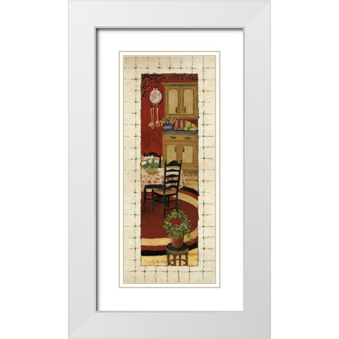 Warm and Inviting II White Modern Wood Framed Art Print with Double Matting by Olson, Charlene